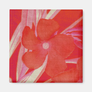 Roter Blumen-Magnet Magnet