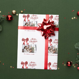 Roter Bogen Foto Drehbuch Weihnachten Geschenkpapier