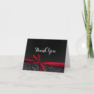 Roter Bogen Glitzer Bling Weihnachtsfeier Grußkart Feiertagskarte