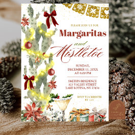 Roter Bogen Kaktus Weihnachten Margaritas und Mist Einladung