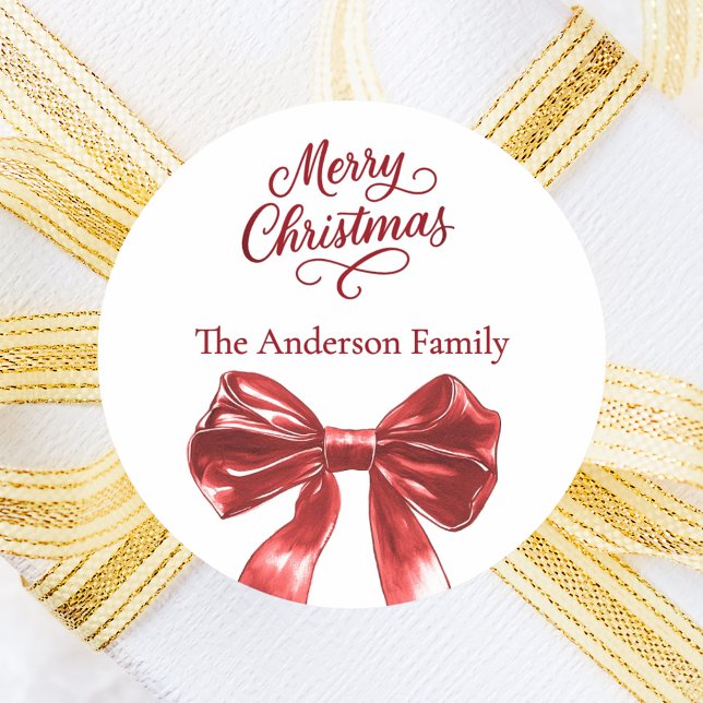 Roter Bogen Runder Aufkleber (Von Creator hochgeladen)