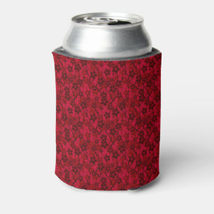 Roter brauner, rustikaler Modedesign Retro Dosenkühler