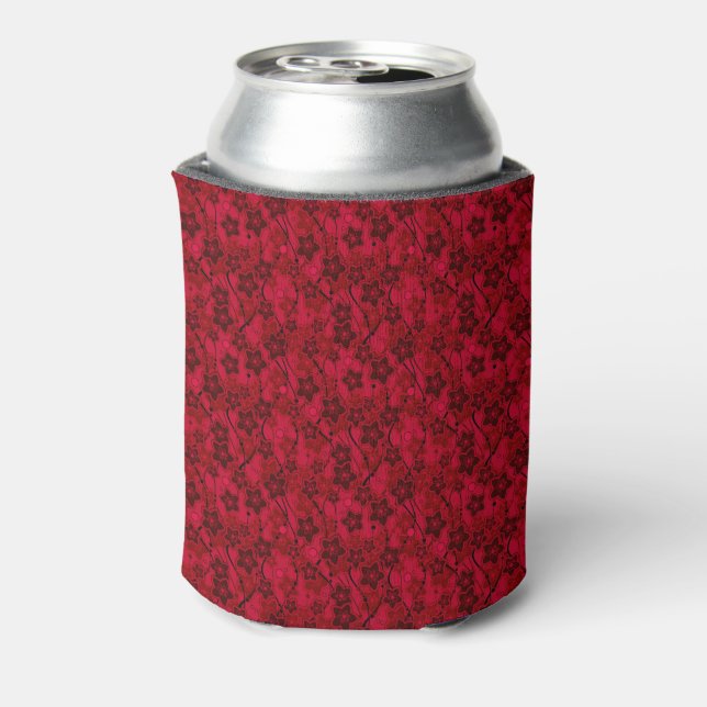 Roter brauner, rustikaler Modedesign Retro Dosenkühler (Kanne Rückseite)