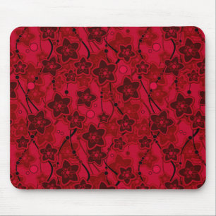 Roter brauner, rustikaler Modedesign Retro Mousepad
