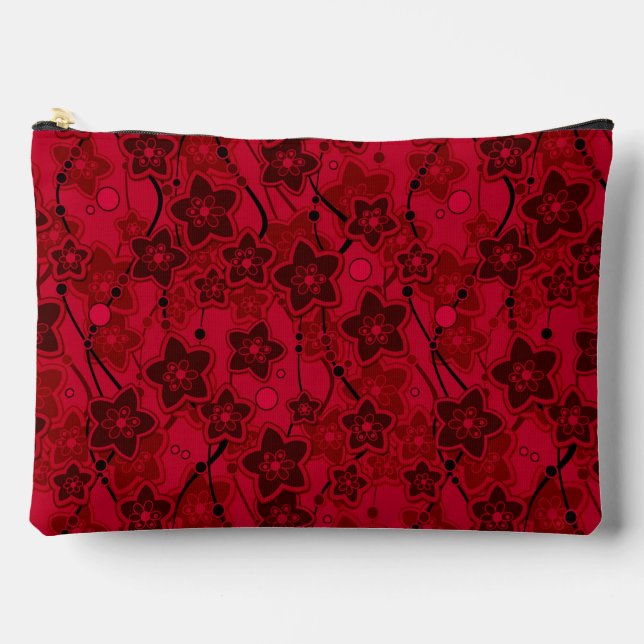 Roter brauner, rustikaler Modedesign Retro Zubehörtasche (Vorderseite)