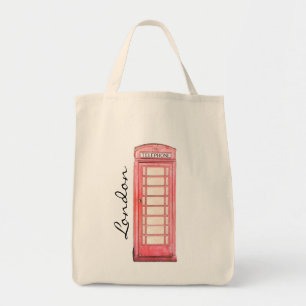 Roter britischer Telefonstand - London-Tasche Tragetasche