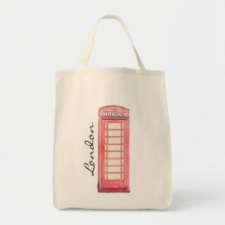 Roter britischer Telefonstand - London-Tasche Tragetasche