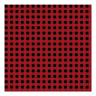 Roter Buffalo-Karo- Feiertag Poster