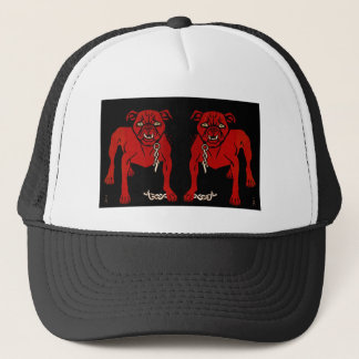 Roter Bulldogge Truckerkappe
