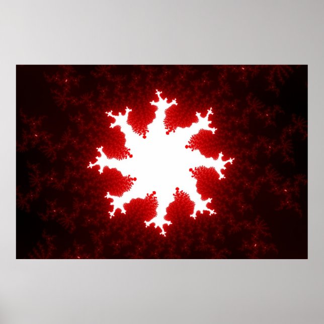 Roter Burst Poster (Vorne)