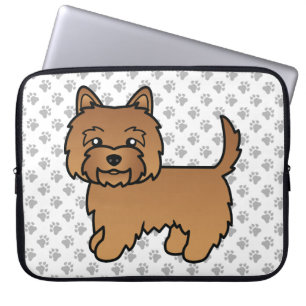 Roter Cairn Terrier Süßer Cartoon-Hund Laptopschutzhülle