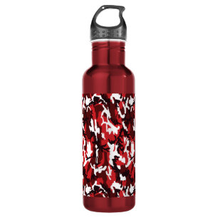 Roter Camouflage-Stahl 24 Unze. Wasserflasche Edelstahlflasche