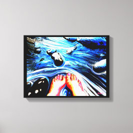 Roter Campingplatz Nr.1 Leinwanddruck