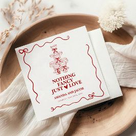 Roter Champagner Tower Nichts Extravagant nur Lieb Serviette