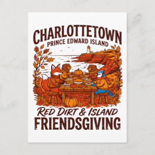 Roter Charlottetown Prince Edward Island Friendsgi Postkarte