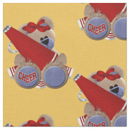Roter Cheerleader-Bär Stoff