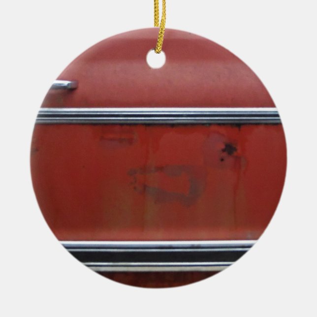 Roter Chevy Keramikornament (Vorne)