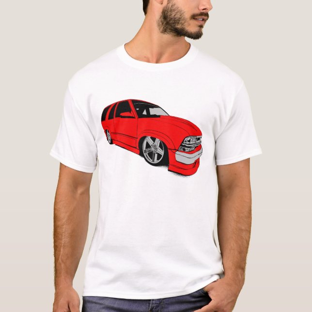 Roter Chevy Xtreme Blazer T-Shirt (Vorderseite)