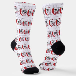 Roter Chile Riecht die Liebe Socken