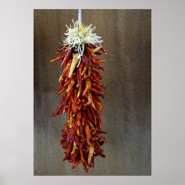 Roter Chile Ristra Poster (Vorne)