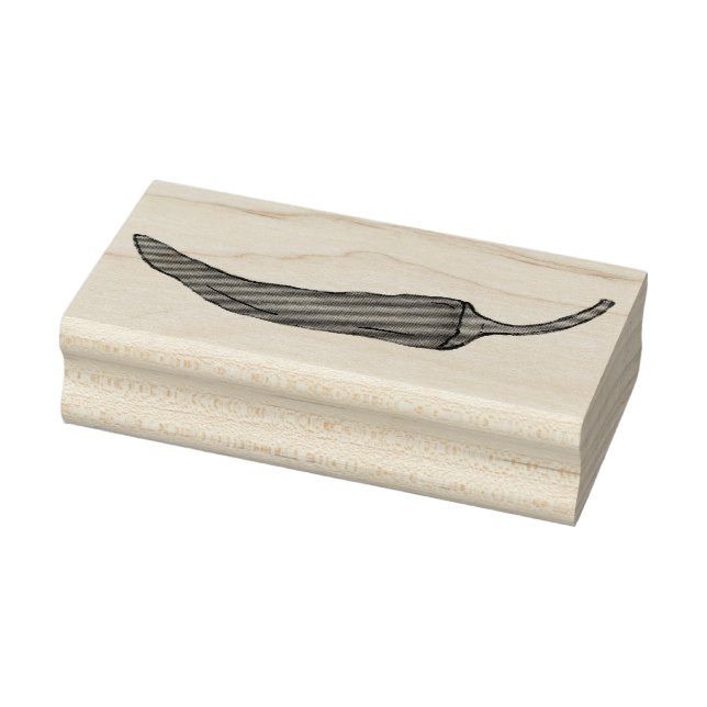 Roter Chili Chile Pepper Hot Spicy Paprikaschoten  Gummistempel (Stempel)