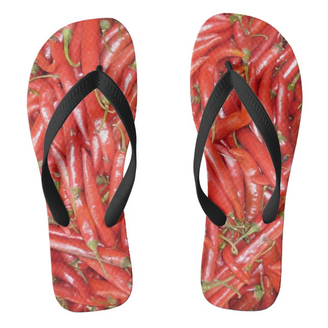 roter Chili Flip Flops (Fußbett)