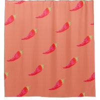 Roter Chili Handgestrichene Aquarellfarben Paprika