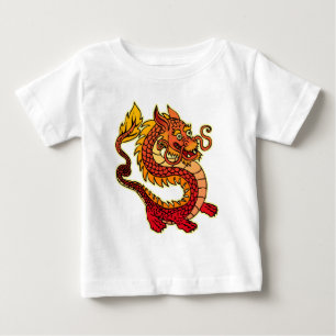 Roter chinesischer Drache-Säuglings-T - Shirt