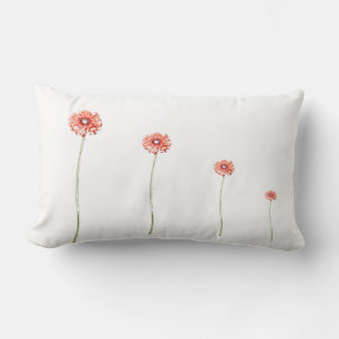 Roter Chrysanthemum Gerbera Blume Kissen