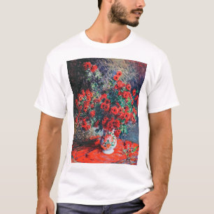 Roter Chrysanthemum, Monet T-Shirt