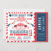 Roter Circus Circus Zelt Birthday