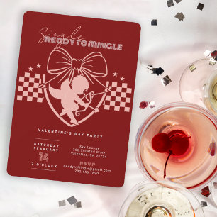 Roter Cupid-Singles Valentinstag Party  Einladung