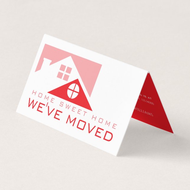 Roter Dachboden, Änderung der Adresskarte Visitenkarten (Vorderseite)