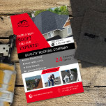 Roter Dachboden Flyer<br><div class="desc">Entworfen für die Dachfirma Eigentümer, Manager oder Mitarbeiter. Alle Texte und Fotos sind zu 100% anpassbar. Dieses Produkt ist ein hervorragender Weg, um Ihr Geschäft zu fördern und Umsatz zu generieren. Mit 1Bizchoice (Rechte vorbehalten).</div>