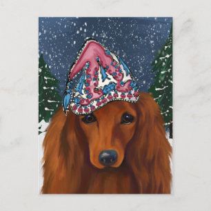 ROTER DACHSCHUND               POSTKARTE