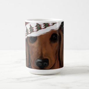 Roter Dachshund Kaffeetasse