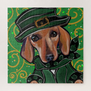 ROTER DACHSHUND PUZZLE