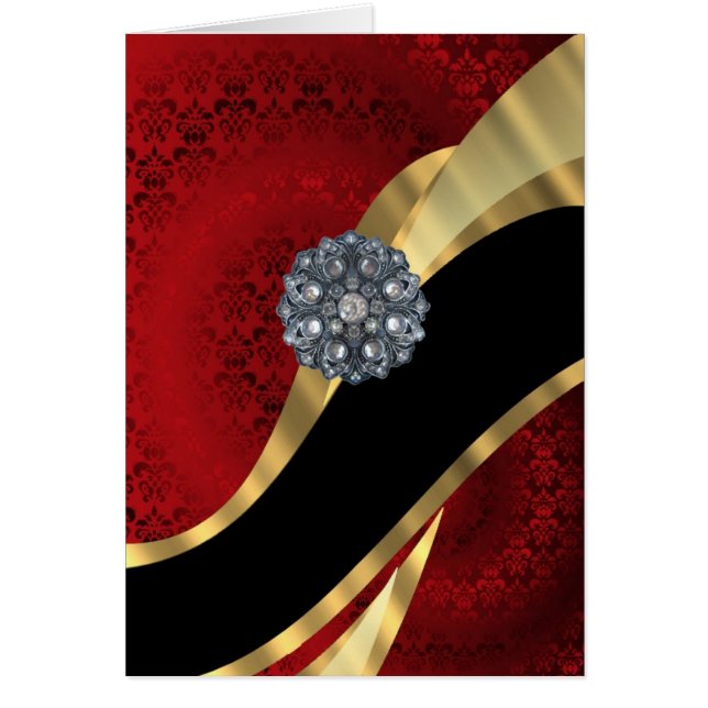 Roter Damast und Gold (Vorne)