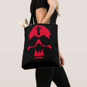 Roter Dämonenschädel Gothic Grafikdesign