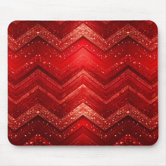 Roter dekorativer Glitzer Mousepad (Vorne)