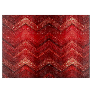 Roter dekorativer Glitzer-Schneidebrett Schneidebrett