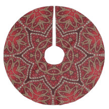 Roter Dekorativer Weihnachtsbaum Skirt