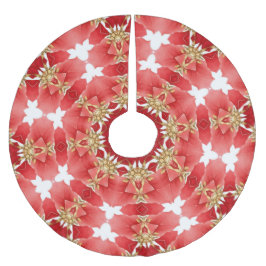 Roter dekorativer Weihnachtsbaumrock Polyester Weihnachtsbaumdecke