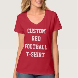 ROTER der FUSSBALL-T - SHIRT der