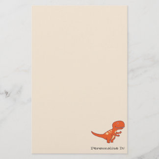 Roter Dinosaurier 0219 Briefpapier