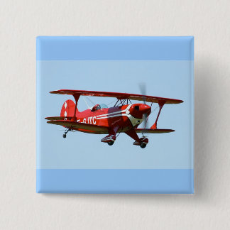 Roter Doppeldecker Button