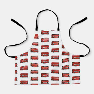 Roter Doppeldecker-Stadtbus Schürze