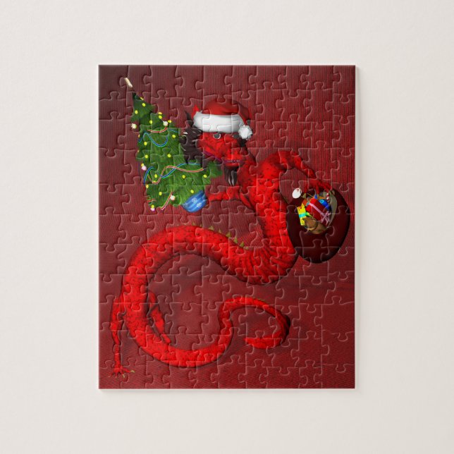 Roter Drache 8x10 Puzzle (Vertikal)