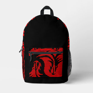 Roter Drache Bedruckter Rucksack