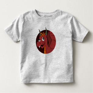 Roter Drache Cartoon Kleinkind T - Shirt